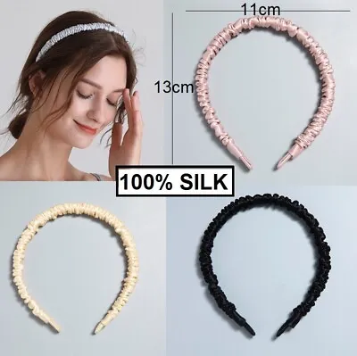 100% Mulberry Silk Headband Hair Band • $19.99