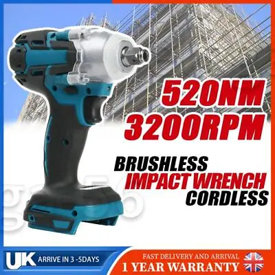 £25.99 • Buy 1/2  Electric Cordless Brushless Impact Wrench Drill Replace Tool For Makita 18V