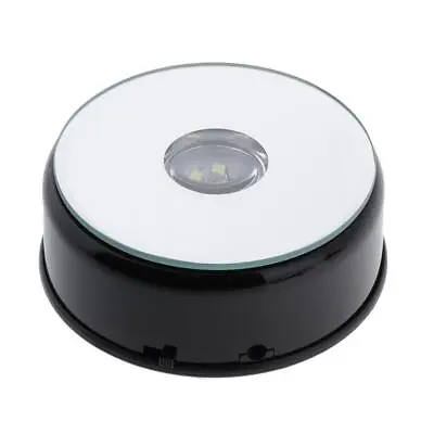 Rotating Display Stand Turntable Electric With LED (black • $22.67
