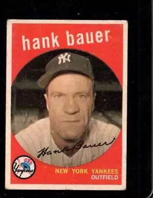 1959 Topps #240 Hank Bauer Good Yankees *ny13091 • $4