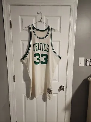 100% Authentic Larry Bird Mitchell & Ness 85/86 Celtics Jersey Sz 56 XXXL • $230