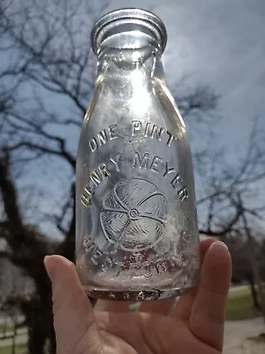 Antique Henry Meyer Westfork Ohio Milk Bottle • $50