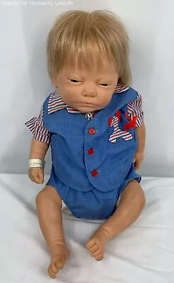 Berjusa Vintage 1985 Newborn 18  Anatomically Correct Baby W/ Hospital Bracelet • $59.99