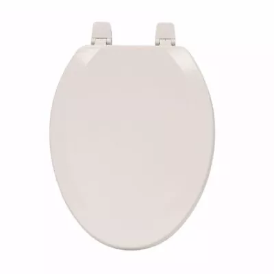 C014WD00 White Deluxe Molded Wood Toilet Seat Closed Front With Cover Elongate • $15.60