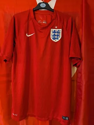 £15 • Buy Nike England World Cup 2014 Red Away Football Shirt Size L Large
