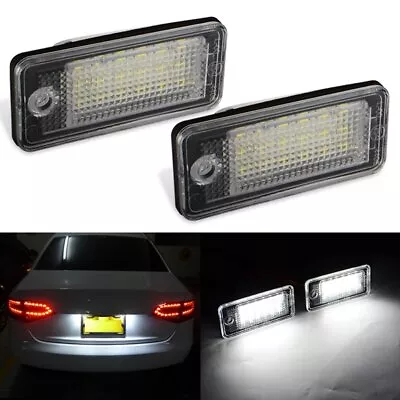 2Pcs 18 LED License Plate Light Lamp For Audi A3 A4 S4 B6 B7 A6 A8 Q7 Error Free • $13.50