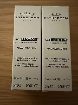 Institute Esthederm Age Proteom Advanced Serum 5ml X 2 BNIB Travel/Mini - NEW • £15.99