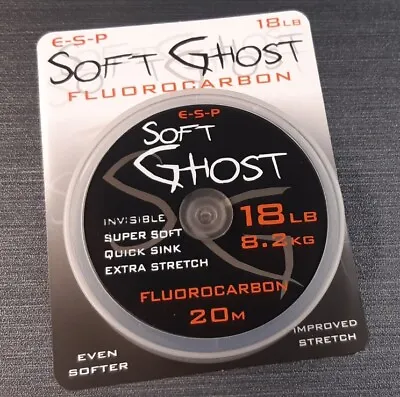 £9.99 • Buy ESP Soft Ghost Fluorocarbon 18lb - 20m