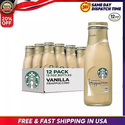 Starbucks Frappuccino Coffee Drink Vanilla 13.7 Fl Oz (Pack Of 12) • $51.99