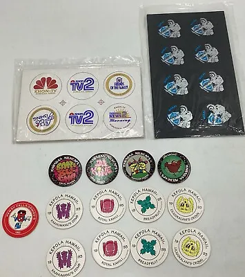 Lot 33 Hawaii Milk Cap POGS KHON News Kepola Dominos Pizza Original Vintage 1993 • $29.99