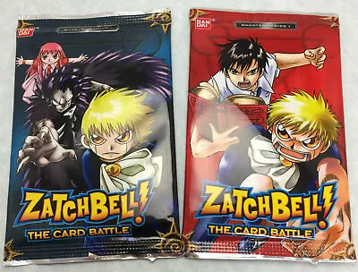 2x BANDAI CCG TCG ZATCH BELL! The Card Battle  Series 1  Booster Pack (20 Cards) • $3.49