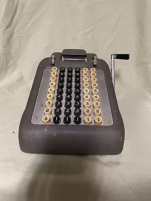 1940's Vintage Victor Adding Machine 6 Row Untested Desktop Adding Machine  • $65