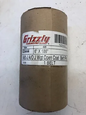 Grizzly G5444 6  X 186  Sanding Belt 80 Grit Fits Grizzly Stroke Sander G5394 • $34.89