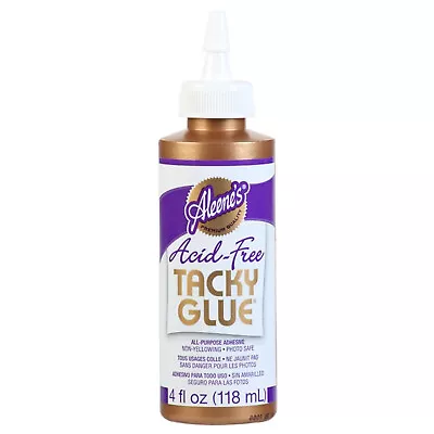 NEW Aleene's Acid Free Tacky Glue - Photo Safe - 4fl.oz / 118ml - (26425) • £9.95