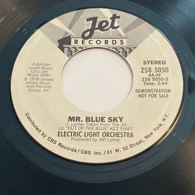 Electric Light Orchestra: Mr. Blue Sky (Stereo) / (Mono) 45 - Jet Records • $19.99