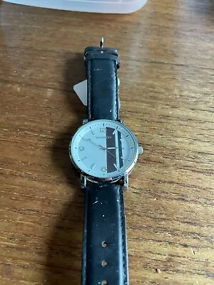 Mens Large Dial HAMNETT SS Watch With Black Straps W1090/33 • £6