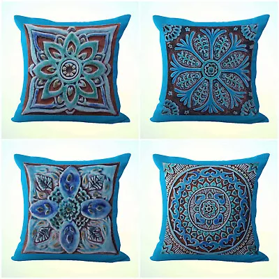  4pcs Cushion Covers Moroccan Geometric Outdoor Throw Pillow Covers • $32
