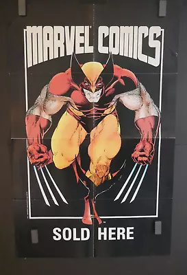 1986 Art Adams Wolverine Marvel Comics Sold Here 22  X 34  Promo Poster • $19.99