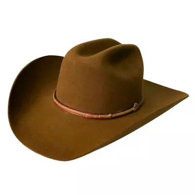 Stetson 4X Powder River Mink Buffalo Felt Cowboy Western Hat - Size 7 3/4 • $159.99