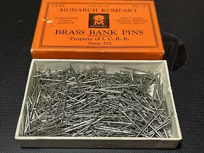 Vtg. “Monarch Company” Brass Bank Pins. Advertising.sewing Full • $7.95
