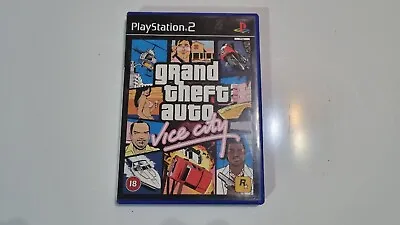 £6.79 • Buy Grand Theft Auto (GTA) Vice City PlayStation 2 (PS2) 2002 Rockstar Games Pegi 18