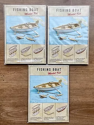 Lot Of 3 Fishing Boat Lasered Model Kits Houha Designs - New • $19.99