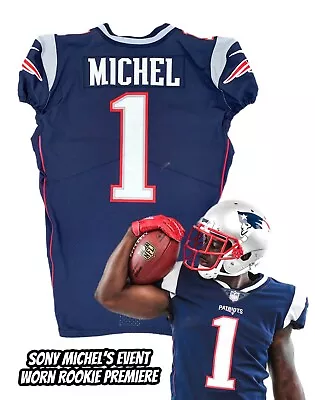 Sony Michel Rookie Event Worn New England Patriots NFL Jersey Like Game Used • $1350