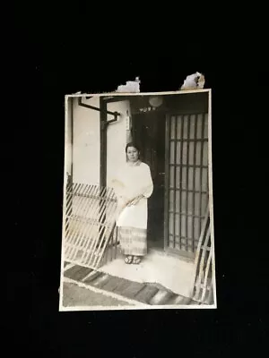 #17596 Japanese Vintage Photo 1940s / Man Woman People Landscape • £5.76