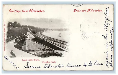 1903 Park View Greetings From Milwaukee Wisconsin WI Antique PMC Postcard • $14.98