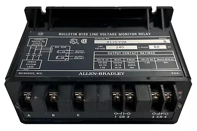 Allen Bradley 813s-voa Line Voltage Monitor Relay 240v Line Voltage • $24.50
