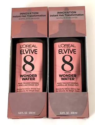 L'oreal Paris Elvive 8 Second Wonder Water Hair Transforming Rinse Out Lot Of 2 • $16.99