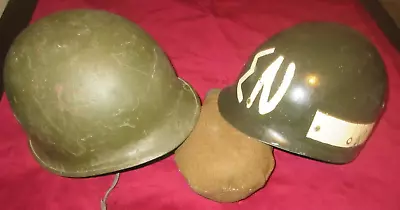 Vintage Greek Hellenic Military Police Helmet Excellent Liner & Canteen • $400