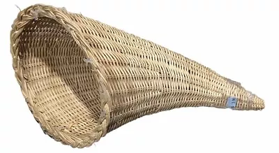 Vintage Wicker Cornucopia Horn Of Plenty Basket • $20