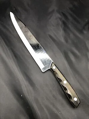 VTG Kitchen Delite Chef's Knife 9 Inch Blade Wood Handle Made In Japan A1 • $14.99