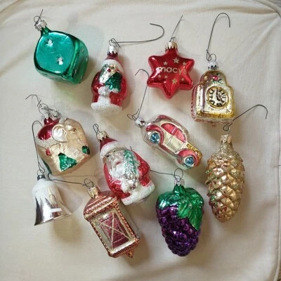 $34.57 • Buy Vintage Christmas Tree Ornaments Hanging Lot