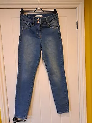 Next Mid Blue Jeans Ladies Size 14R Lift Slim Shape Skinny High Rise W32L30 • $18.67