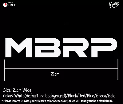 MBRP Stickers Decals Reflective Exhaust Muffler Stickers Best Gifts • $4.50