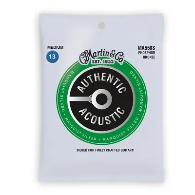 Martin Authentic Acoustic Marquis Silked Guitar Strings - 92/8 Phosphor Bronze M • $22.62