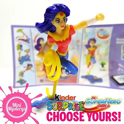Kinder Surprise DC Super Hero Girls *CHOOSE YOURS* Minifigures Bracelets Toys • £2.49