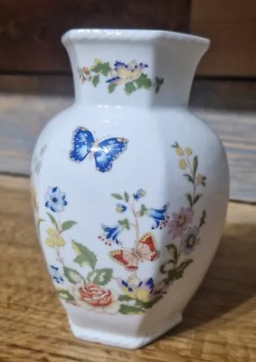 £3 • Buy  ANYSLEY BONE CHINA VASE / COTTAGE GARDEN PATTERN Used 13cm 