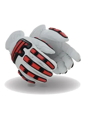 Magid T-REX Cow Grain-Lined Driver Impact Glove Cut Resistant Level A4 Sz Medium • $13.99