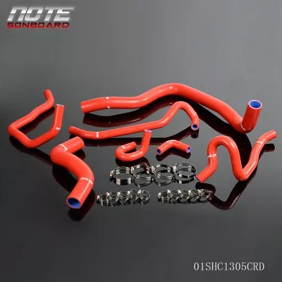 Silicone Radiator Hose Kit Red Fit For 1997-2000 Honda Accord Sir-t F20b Cf4 Cl1 • $47.86