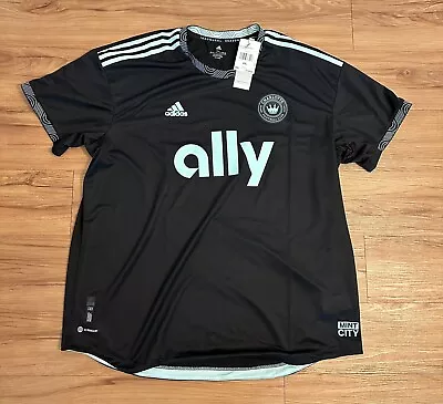 Adidas Charlotte FC MLS 22/23 Authentic Men's 2XL AWAY Jersey H47870 MSRP $130 • $56.99