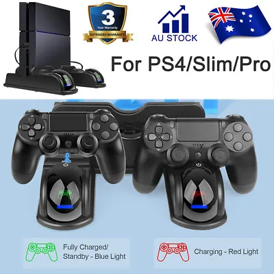 $36.99 • Buy Stand Charging Dock Station For PS4/Slim/Pro Controller Vertical Charging Stand