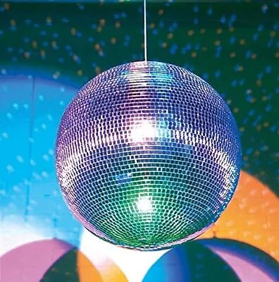 DJ Party Silver Glitter Mirror Ball Hanging Disco Light Kids Parties Gatherings • £11.99