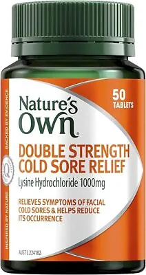 Nature's Own Double Strength Cold Sore Relief 100 Tablets L-Lysine Natures • $19.99