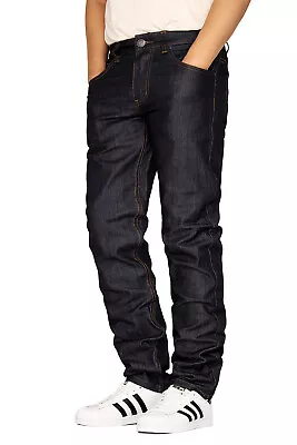 Men's Stretch Slim Fit Unwashed Raw Denim Jeans Victorious 8 Colors - Dl980 • $20.99