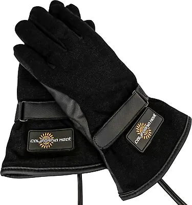 California Heat Sportflex 12V Heated Cold Weather Street Motorcycle Gloves Black • $135