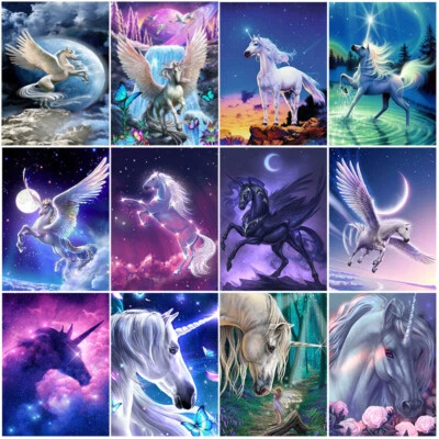 $10.98 • Buy Flying Unicorn 5D Diamond Painting Rhinestone Cross Stitch Art Embroidery Decor