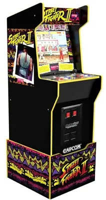 (NEW) Arcade1Up Street Fighter II - Capcom Legacy Edition Arcade Machine W/Riser • $499.95